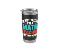 Non sto urlando, sono un insegnante di matematica, è così che parliamo Bicchiere termico in acciaio inox doppia parete