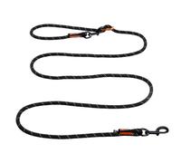 Non-Stop Dogwear Guinzaglio Rock Regolabile Nero 2,5m Riflettente