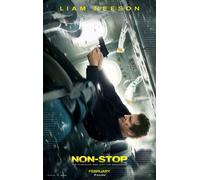 Non-Stop Poster Del Film Originale Doppio Lato Avanzato Uno Foglio Liam Neeson