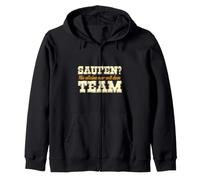 Non succedere mai da Soli con Il Team Carnevale JGA Carnevale Outfit Felpa con Cappuccio
