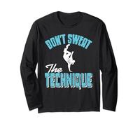 Non Sudare Per La Tecnica Nella Street Dance Maglia a Manica