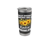 Non suona come una ragazza di girasole con problemi Katie Bicchiere termico in acciaio inox doppia parete