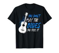 Non Suoni Il Blues Lo senti Musicista Chitarrista Maglietta