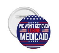 Non supereremo la perdita e spille con bottone Medicaid 1 pz Non uccidere il nostro bottone Medicaid Distintivo rotondo per vestiti Borsa Cappello