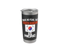 Non temere che la Corea del Sud sia qui Divertente Corea del Sud Bicchiere termico in acciaio inox doppia parete
