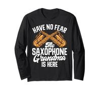 Non temere Che la Nonna Sassofono Sia Qui Sassofono Maglia a Manica