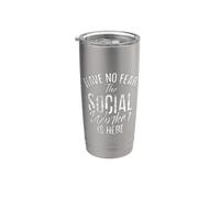 non temere che l'assistente sociale sia qui Assistente sociale Bicchiere termico in acciaio inox doppia parete