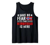 Non temere Il Norvegese è Qui Divertente Norvegia Heritage Canotta