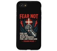 Non temere Isaia 41:10 Croce Knight Gauntlet Christian Verse Custodia per iPhone SE (2020) / 7/8