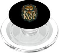 Non temere Isaia 41:10 Leone Coraggio Bibbia Versetto Cristiano PopSockets PopGrip per MagSafe