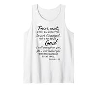 Non temere Isaia Quaranta 41:10 Versetto della Bibbia delle Scritture edificante Canotta