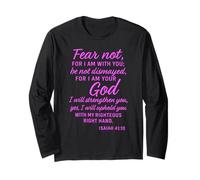 Non temere Isaia Quaranta 41:10 Versetto della Bibbia delle Scritture edificante Maglia a Manica