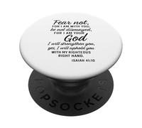 Non temere Isaia Quaranta 41:10 Versetto della Bibbia delle Scritture edificante PopSockets PopGrip Adesivo