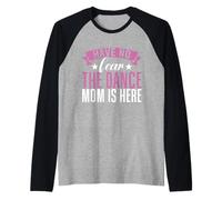 Non temere la Danza Mamma è Qui Dance Mom Maglia con Maniche Raglan