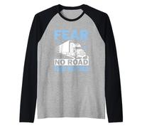 Non Temere La Strada Paura No Cold - Ice Road Trucker Maglia con Maniche Raglan