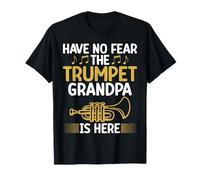 Non temere la Tromba Nonno è Qui Tromba Maglietta