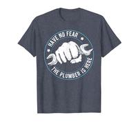 Non temere l'idraulico è Qui Divertente Lavoro Idraulico Maglietta, Uomo, Pervinca, M