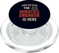Non temere l'ingegnere robotico è qui divertente umorismo robot PopSockets PopGrip per MagSafe