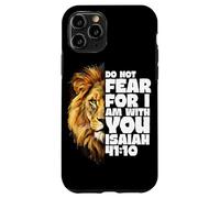 Non temere per io sono con te Isaia 41:10 Leone di Giuda Custodia per iPhone 11 Pro