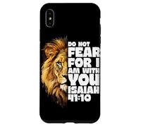 Non temere per io sono con te Isaia 41:10 Leone di Giuda Custodia per iPhone XS Max