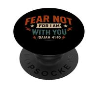 Non temere per Io sono con voi Isaia 41 10 - Vintage Christian PopSockets PopGrip Adesivo