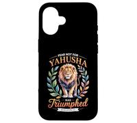 Non temere per Yahusha Leone di Giuda Versetto della Bibbia Custodia per iPhone 16