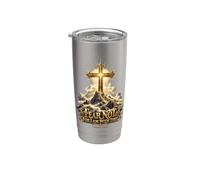 Non temere perché io sono con te Isaia 41:10 Croce cristiana Bicchiere termico in acciaio inox doppia parete