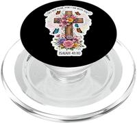 Non temere perché io sono con te Isaia 41:10 Verso floreale PopSockets PopGrip per MagSafe