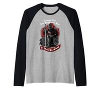 Non tentare l'uomo giusto per disegnare la sua spada templare cavaliere Maglia con Maniche Raglan