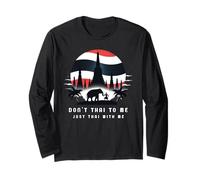 Non Thai per Me Solo Thai con Me Thailandia Khmer Conflitto Maglia a Manica
