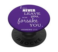 Non ti lascerò mai né ti abbandonerò Ebrei 13 5 PopSockets PopGrip Adesivo