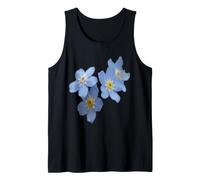 Non Ti scordar di Me romantici Fiori Blu Canotta