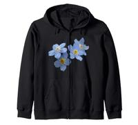 Non Ti scordar di Me romantici Fiori Blu Felpa con Cappuccio