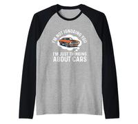 Non Ti STO ignorando, STO Solo pensando alle Auto - Car Guy Maglia con Maniche Raglan