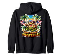 Non Toccare i Miei pastelli Boricua Coqui Felpa con Cappuccio