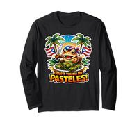 Non Toccare i Miei pastelli Boricua Coqui Maglia a Manica