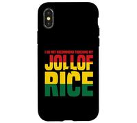 Non Toccare Il Mio Jollof Rice Messaggio Custodia per iPhone X/XS