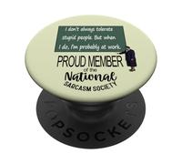 Non tollero sempre le persone stupide. PopSockets PopGrip Adesivo