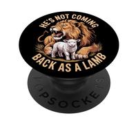 Non tornerà come un agnello leone di Giuda PopSockets PopGrip Adesivo