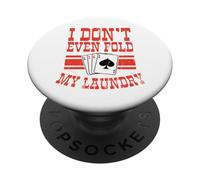 Non trovo nemmeno il mio giocatore di carte da poker lavanderia PopSockets PopGrip Adesivo