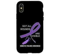 Non tutte le ferite sono consapevoli della violenza domestica visibile Custodia per iPhone X/XS