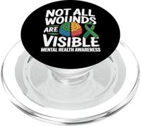 Non tutte le ferite sono visibili Salute mentale Benessere mentale PopSockets PopGrip per MagSafe
