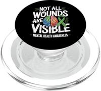 Non tutte le ferite sono visibili Salute mentale Benessere mentale PopSockets PopGrip per MagSafe
