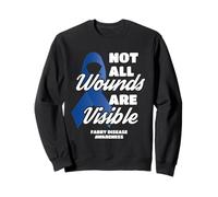 Non Tutte Le ferite Sono visibili sulla malattia di Fabry Supporto alla consapevolezza Felpa