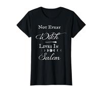 Non Tutte Le strege vivono a Salem Halloween Strega Goth Maglietta, Donna, Nero, 3XL