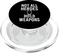 Non tutti gli eroi posseggono armi. vita infermiera, vera forza. PopSockets PopGrip per MagSafe