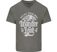 Non Tutti Quelli Che Vagano Sono Persi Maglietta In Cotone A V Per Uomo