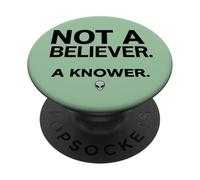 Non un credente Un Conoscente Alien Face Space PopSockets PopGrip Adesivo