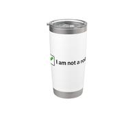 Non un robot divertente Checkbox Internet Meme Bicchiere termico in acciaio inox doppia parete