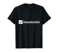 Non Un Robot Divertente Checkbox Internet Meme Maglietta